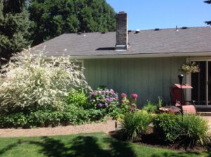 A Residential White Gutter Installation by Oregon Gutter Service in Salem, Oregon