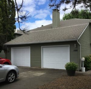 A Residential White Gutter Installation by Oregon Gutter Service in Salem, Oregon