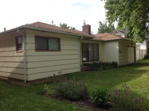 A Residential White Gutter Installation by Oregon Gutter Service in Salem, Oregon