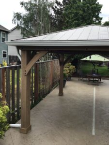 A Residential White Gutter Installation by Oregon Gutter Service in Salem, Oregon