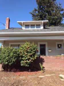 A Residential White Gutter Installation by Oregon Gutter Service in Salem, Oregon