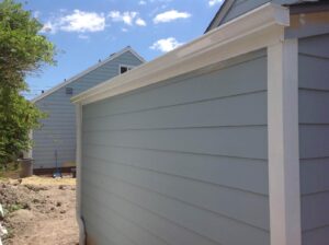 A Residential White Gutter Installation by Oregon Gutter Service in Salem, Oregon